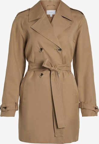 VILA Between-Seasons Coat in Brown: front