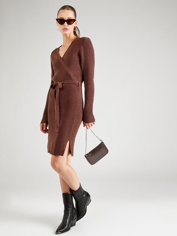 VILA Knit dress 'Ril' in Brown