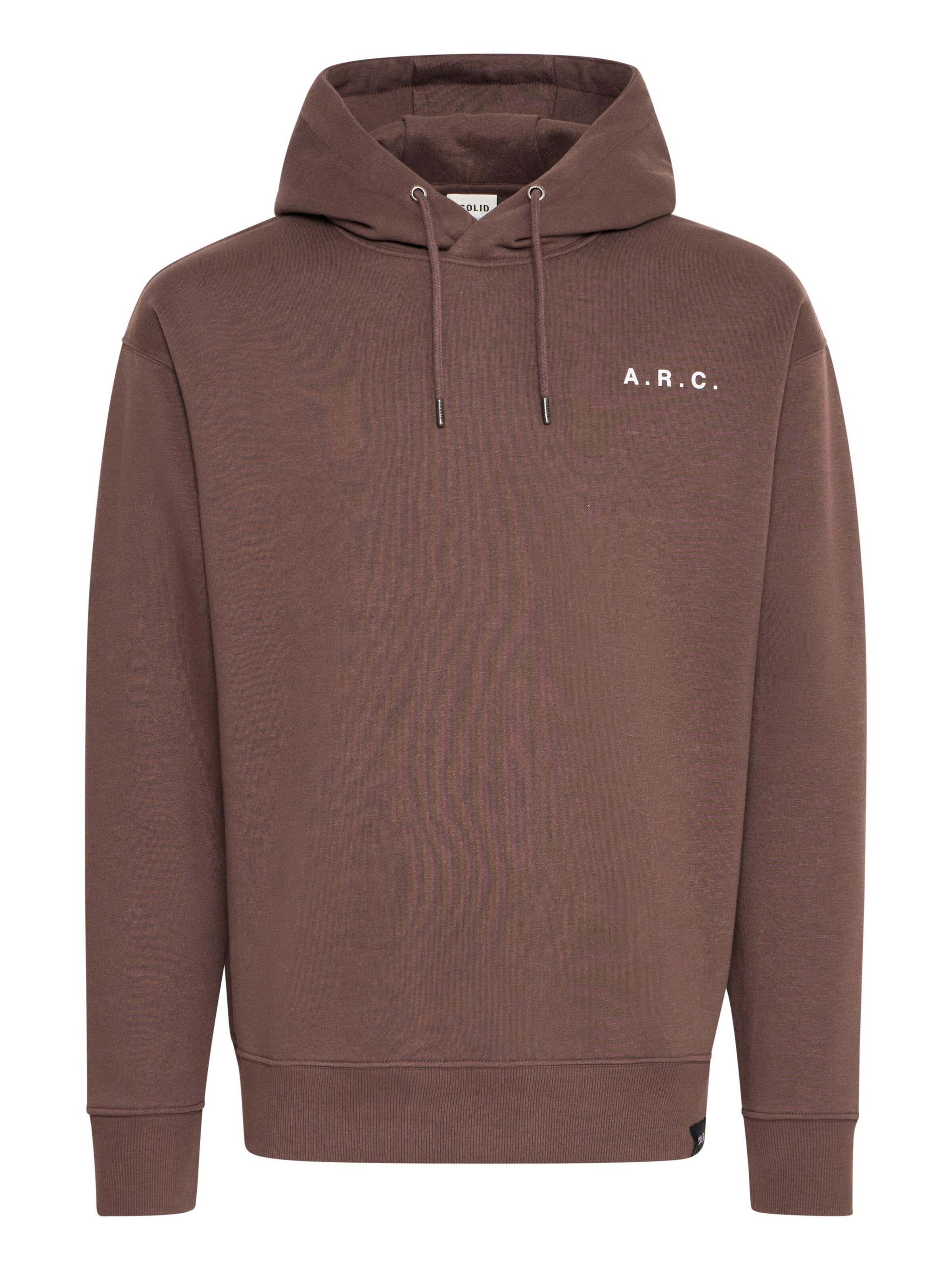 Pull-over 'Hanno' !Solid en marron : devant