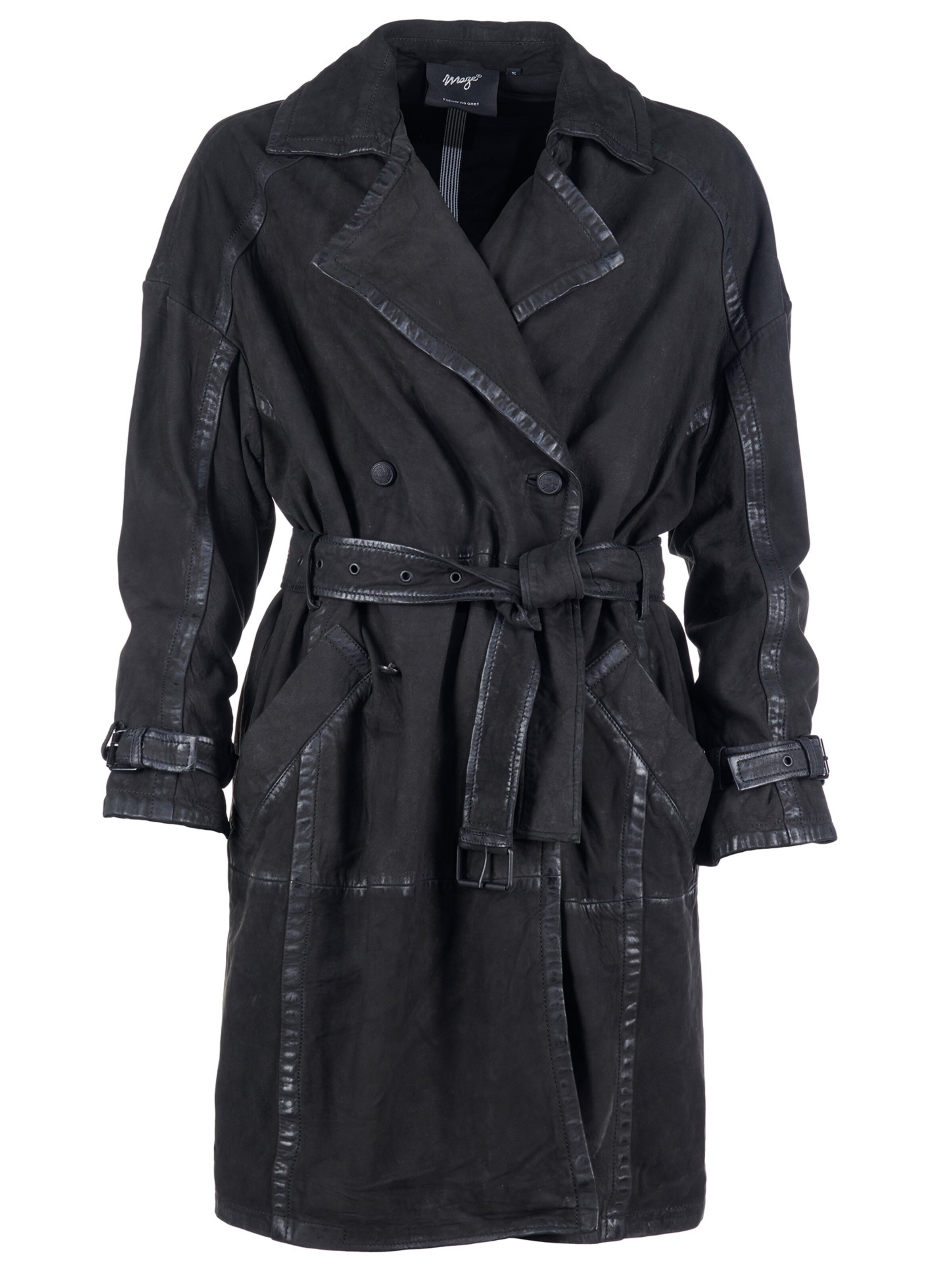 Maze Mantel in Schwarz: Vorderseite