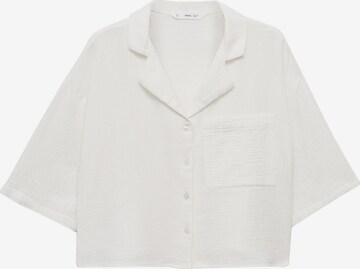 MANGO Blouse in White: front