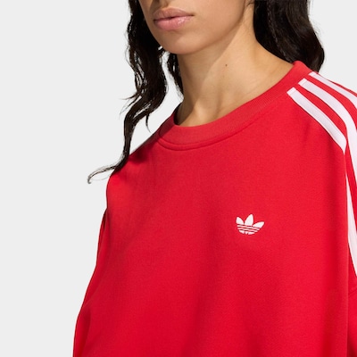ADIDAS ORIGINALS Sweatshirt in rot / weiß, Produktansicht