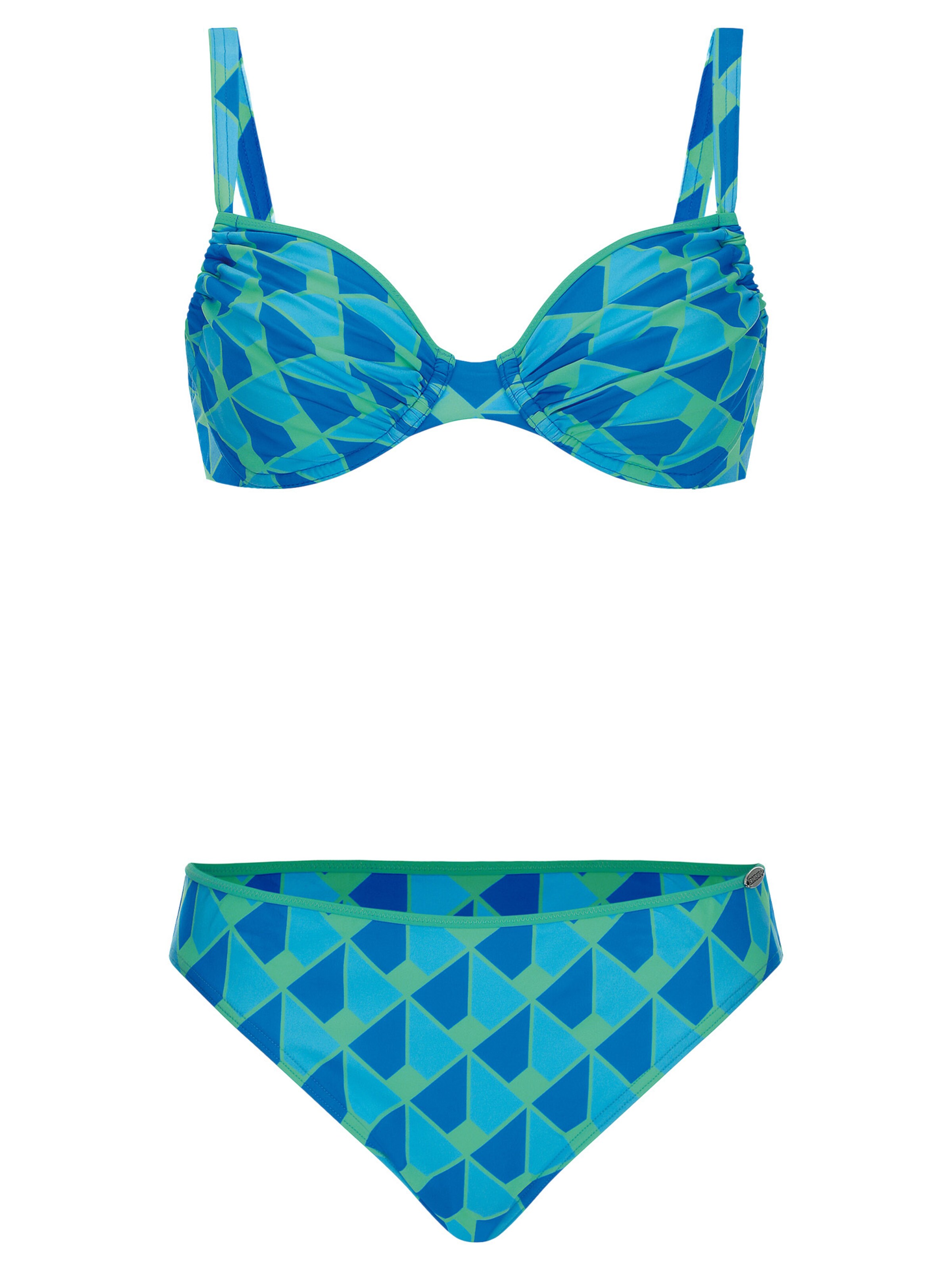 SUNFLAIR Bikini 'Basic' in Blue: front