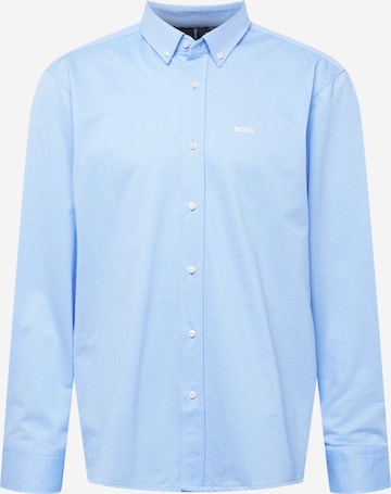 BOSS Black Button Up Shirt 'JOE' in Blue: front