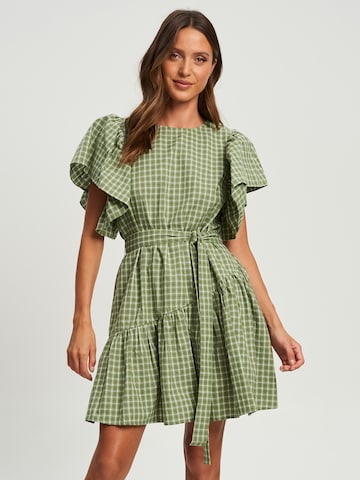 Willa Dress 'PETER' in Green: front
