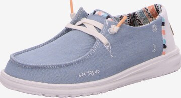 HEY DUDE Moccasins in Blue: front