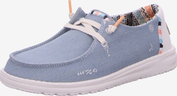 HEY DUDE Mocassins in Blauw: voorkant