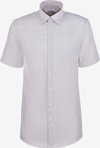 SEIDENSTICKER Businesshemd 'Schwarze Rose' in Beige: Vorderseite