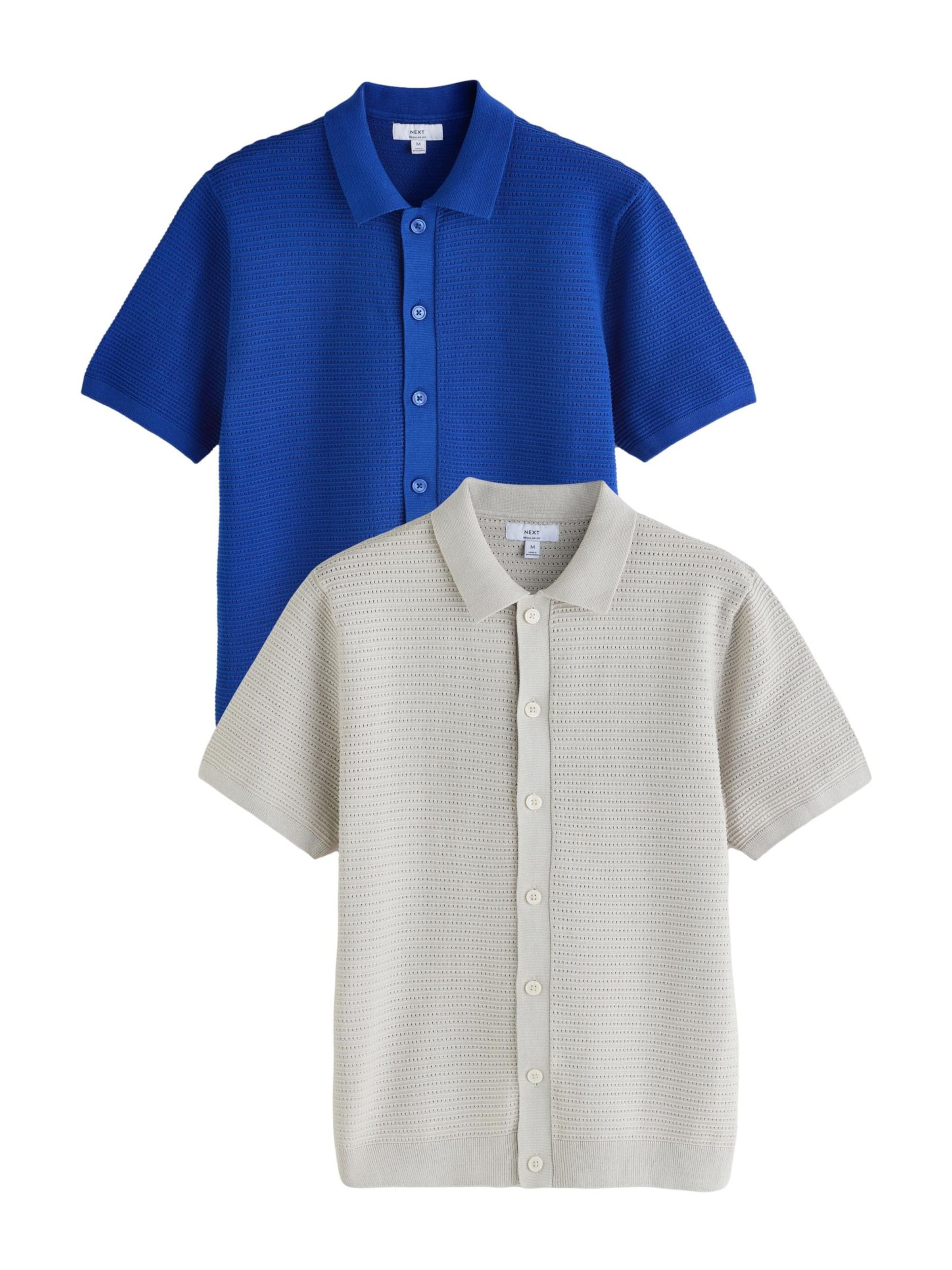 Next Средняя посадка Вязаная кофта в Синий: спереди