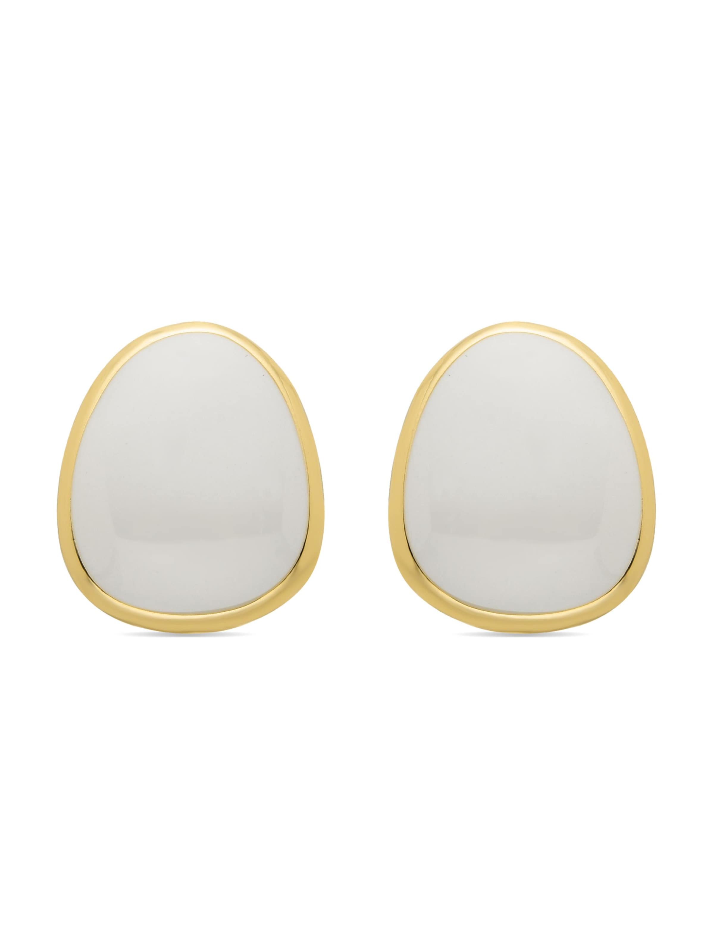 Luxenter - Pendientes 'Malius' en blanco: frente