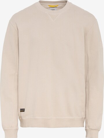 CAMEL ACTIVE Sweatshirt aus reiner Baumwolle in Beige: predná strana