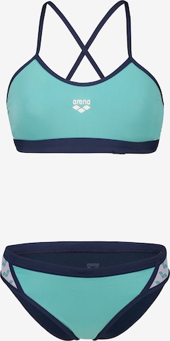 ARENA - Bustier Bikini deportivo 'ICONS' en azul: frente