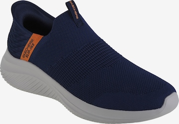 Slip on SKECHERS en bleu : devant