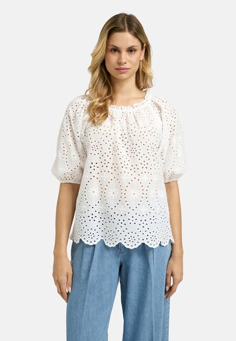 Milano Italy Bluse in Weiß: Vorderseite