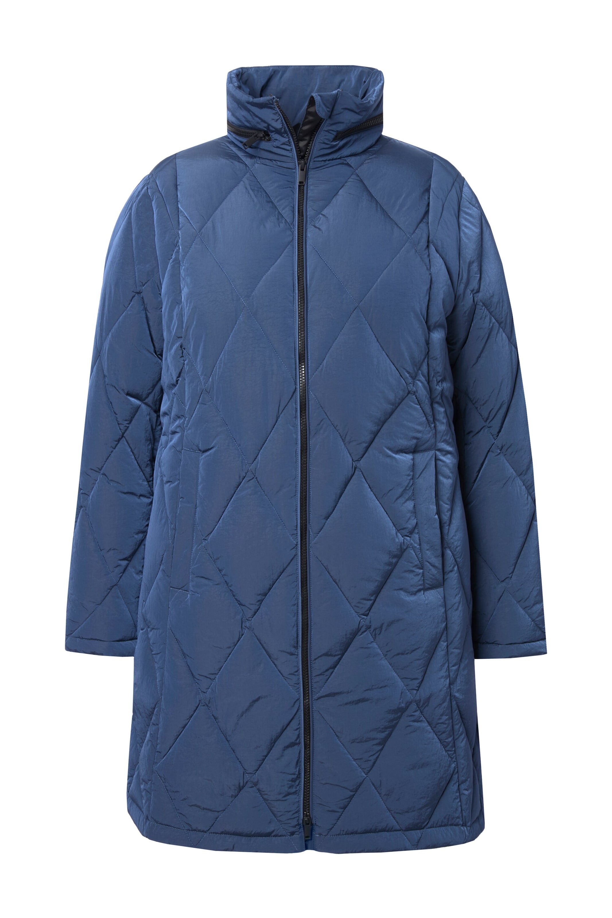 Ulla Popken Mantel in Blau: Vorderseite