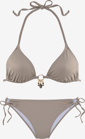 Bruno Banani LM Triangel Bikini in Grau: predná strana