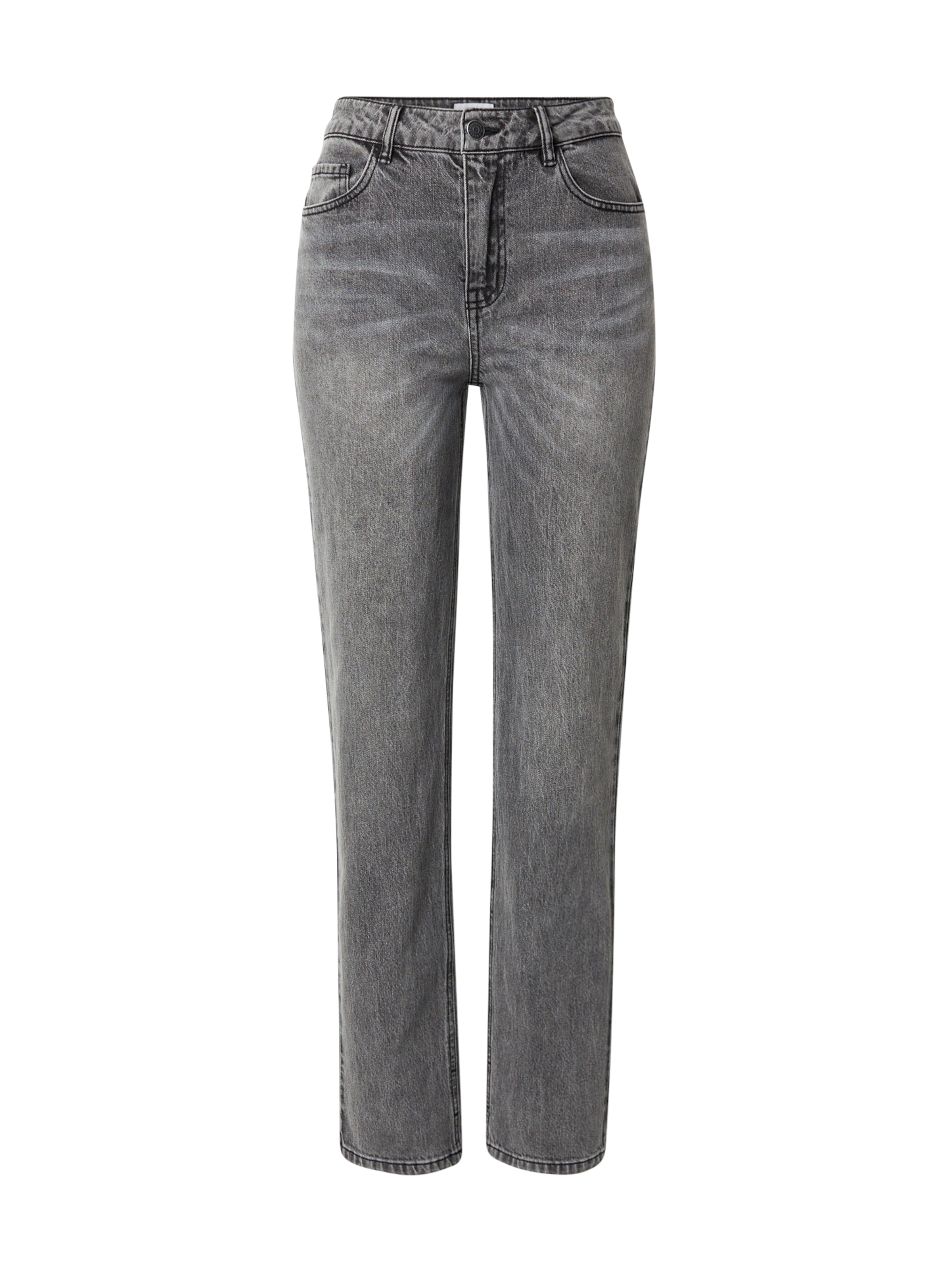 OBJECT Regular Jeans 'OBJSava Ellen' in Grey: front