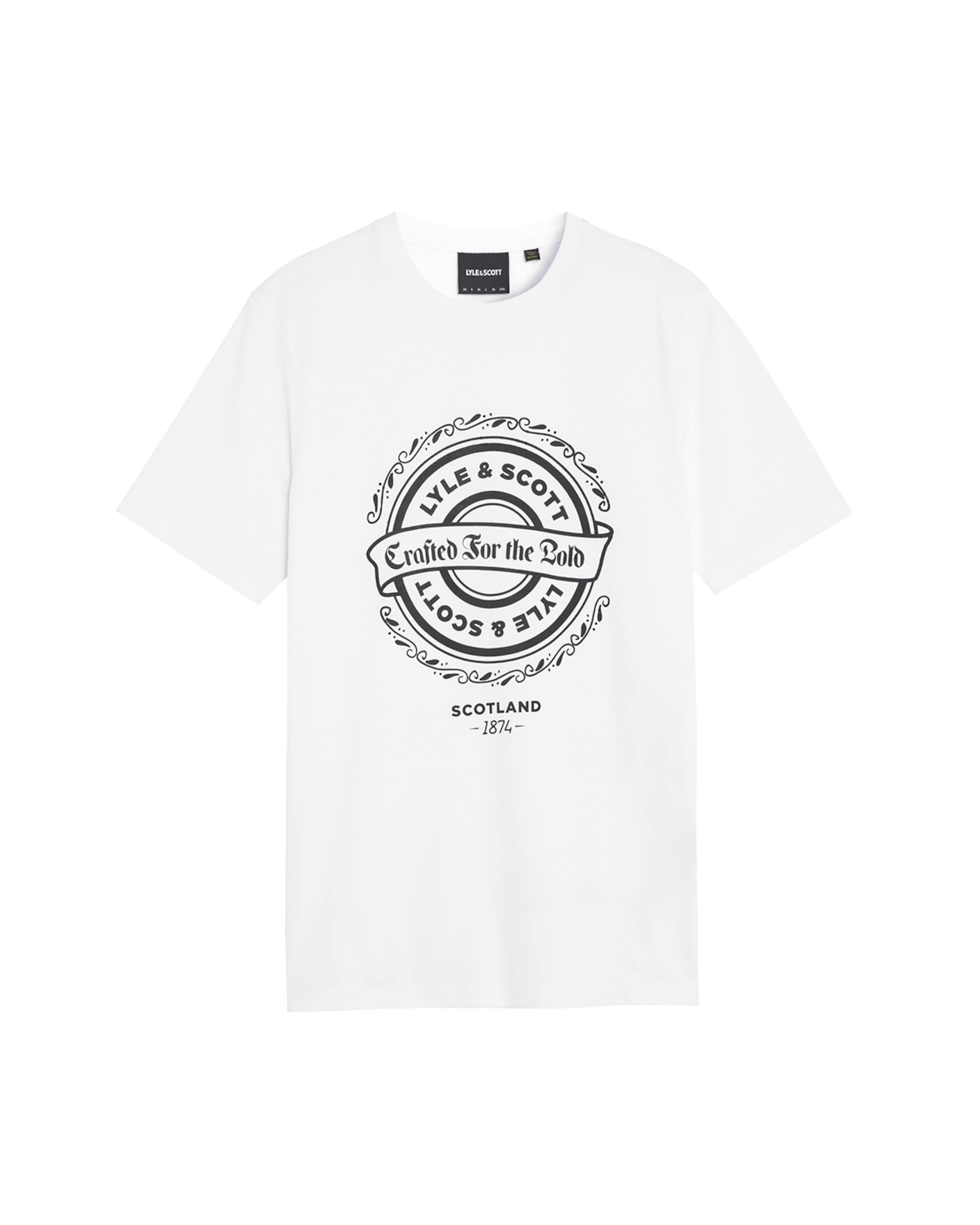 T-Shirt Lyle & Scott en blanc : devant