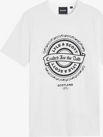 Maglietta di Lyle & Scott in bianco: frontale