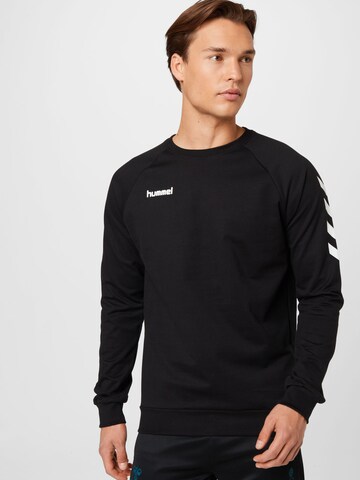 Hummel Sports sweatshirt in Black: front