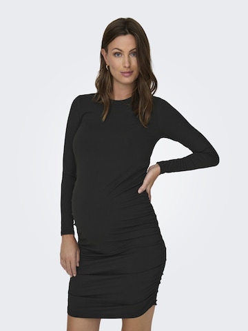 Only Maternity Knitted dress 'Itsi' in Black: front