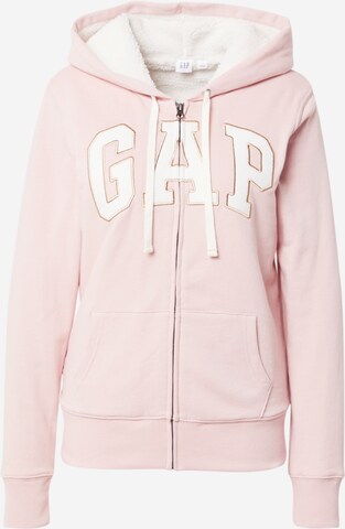 GAP Кофта на молнии в Ярко-розовый: спереди