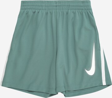 NIKE Loosefit Sportovní kalhoty – zelená: přední strana