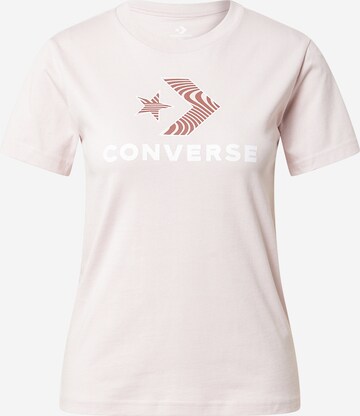 T-shirt CONVERSE en rose : devant