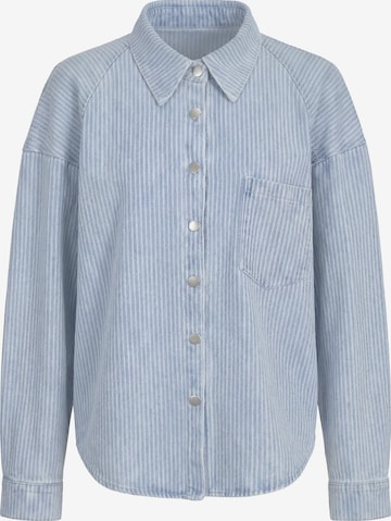 MYMO - Blusa em azul: frente
