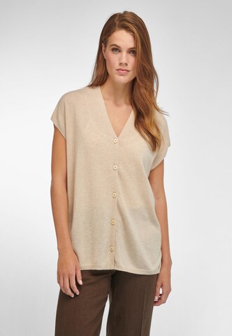 include Gebreid vest in Beige: voorkant