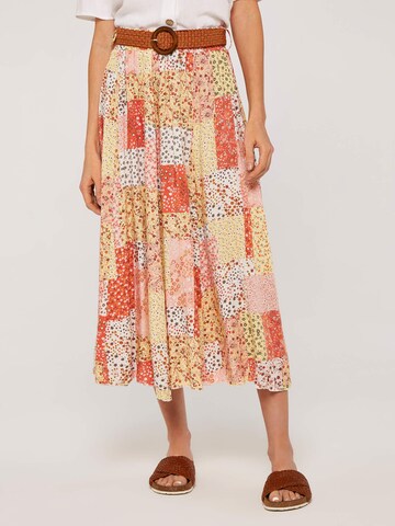 Jupe 'Ditsy Fusion' Apricot en orange : devant
