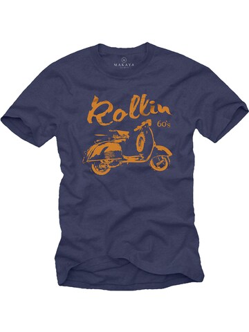 MAKAYA Shirt 'Roller' in Blue: front