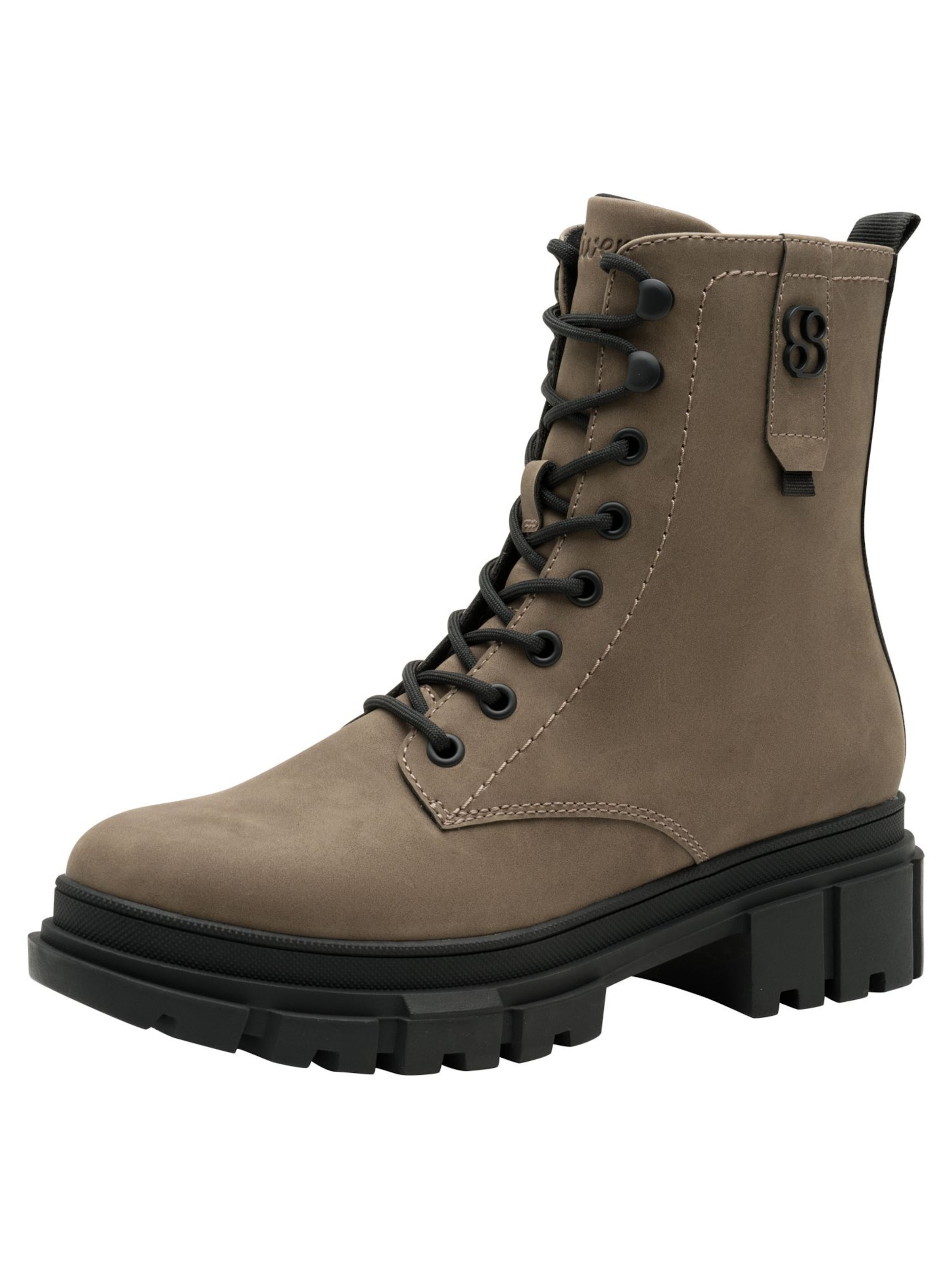 s.Oliver Schnürstiefelette in Beige: Vorderseite