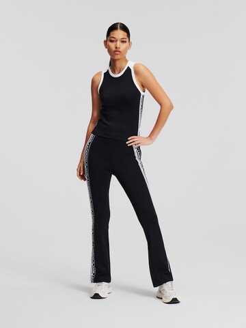 Karl Lagerfeld Regular Leggings in Zwart: voorkant