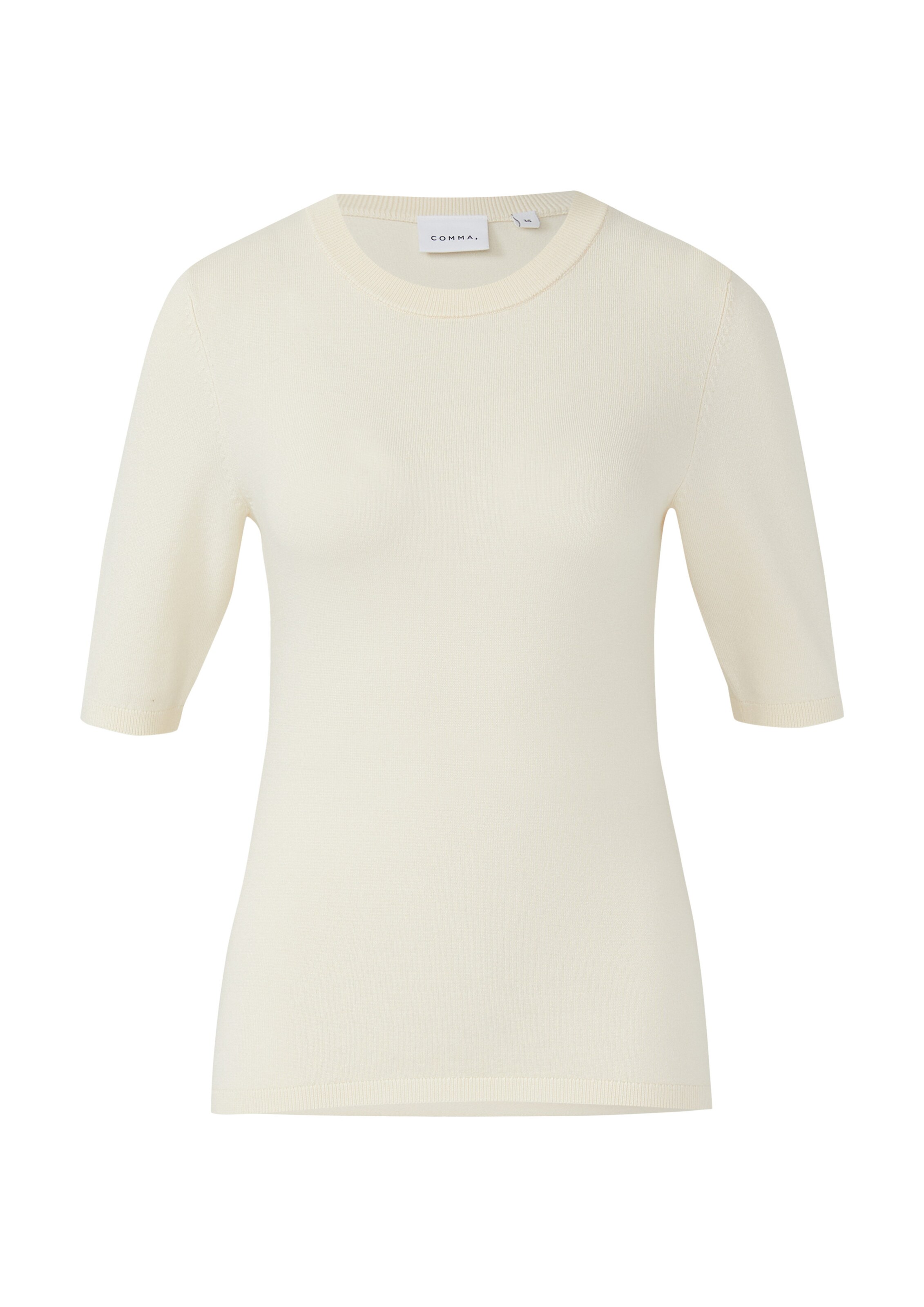 COMMA Strickpullover in Beige: Vorderseite