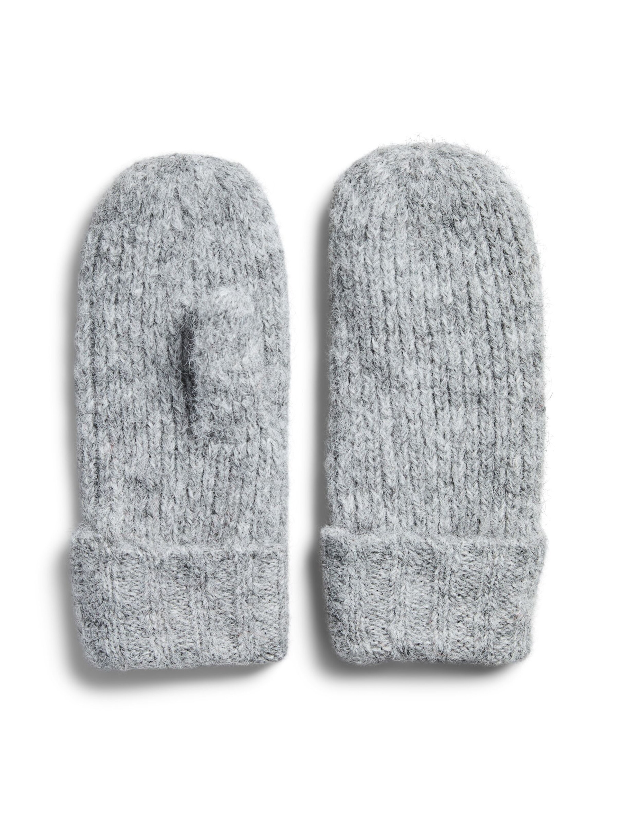 PIECES Wanten 'PCNambi' in Grijs: voorkant