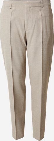 Effilé Pantalon à pince 'C-Perin-251' BOSS Black en beige : devant