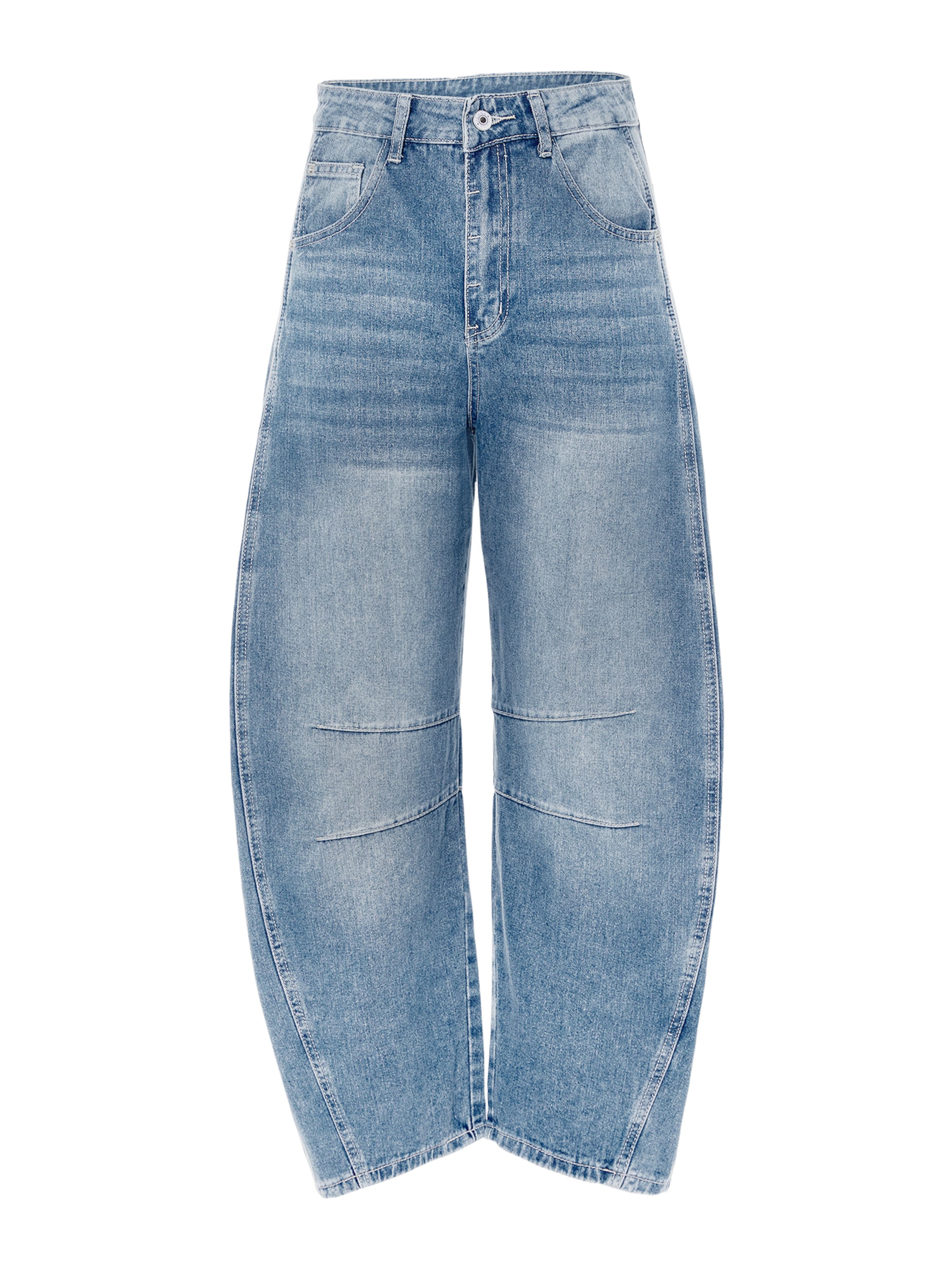 zils Imily Bela Baggy Džinsi: no priekšpuses