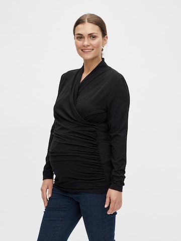 MAMALICIOUS Shirt 'River' in Black: front