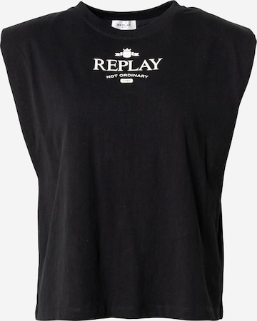 REPLAY T-Shirt in Schwarz: front