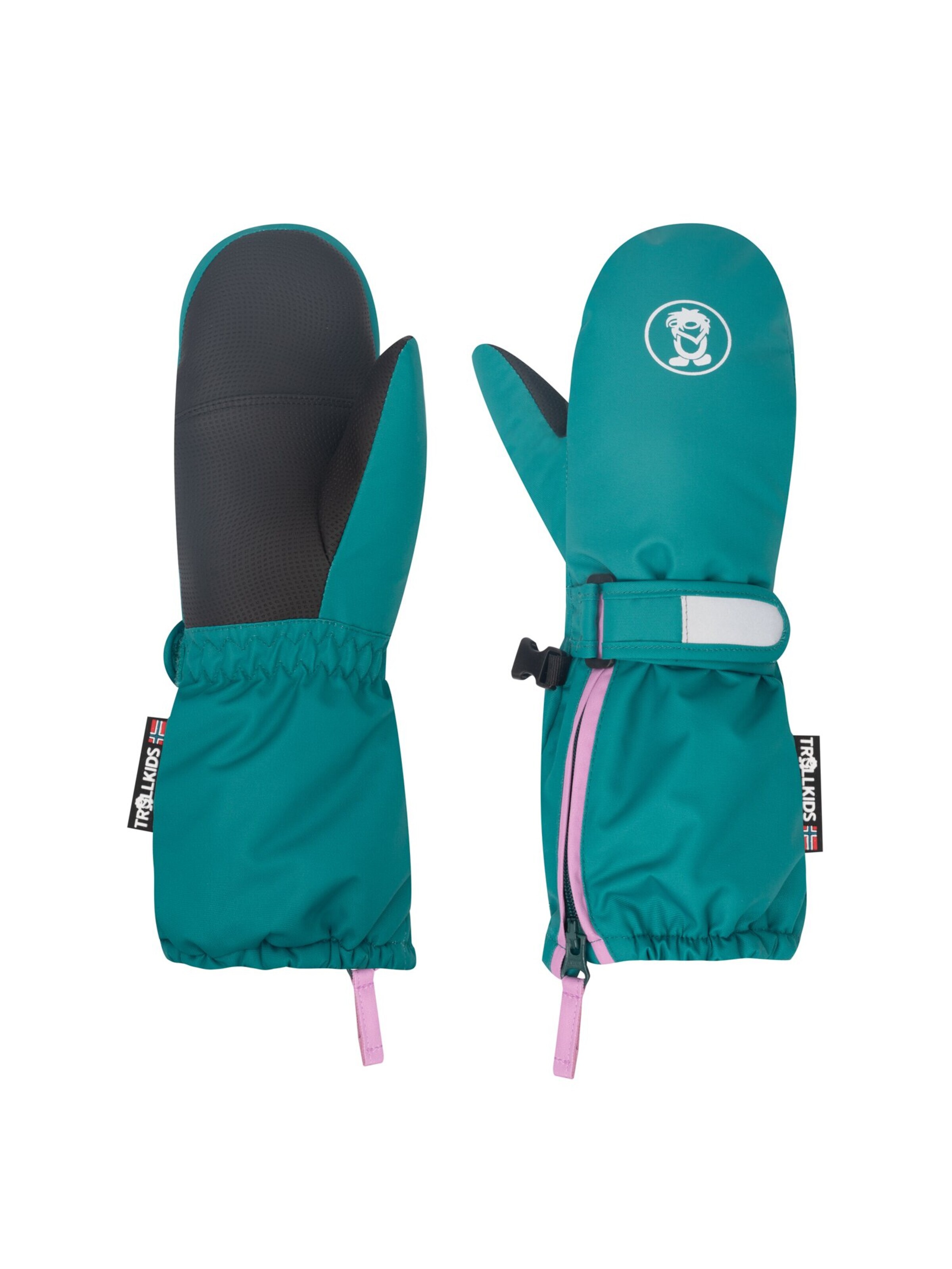 TROLLKIDS Gloves in Green: front