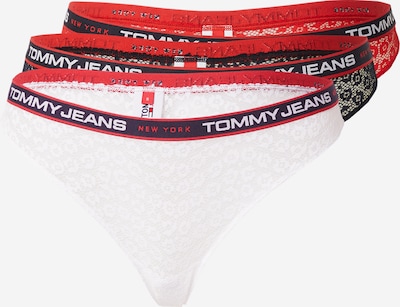 Tommy Jeans String in navy / rot / schwarz / offwhite, Produktansicht