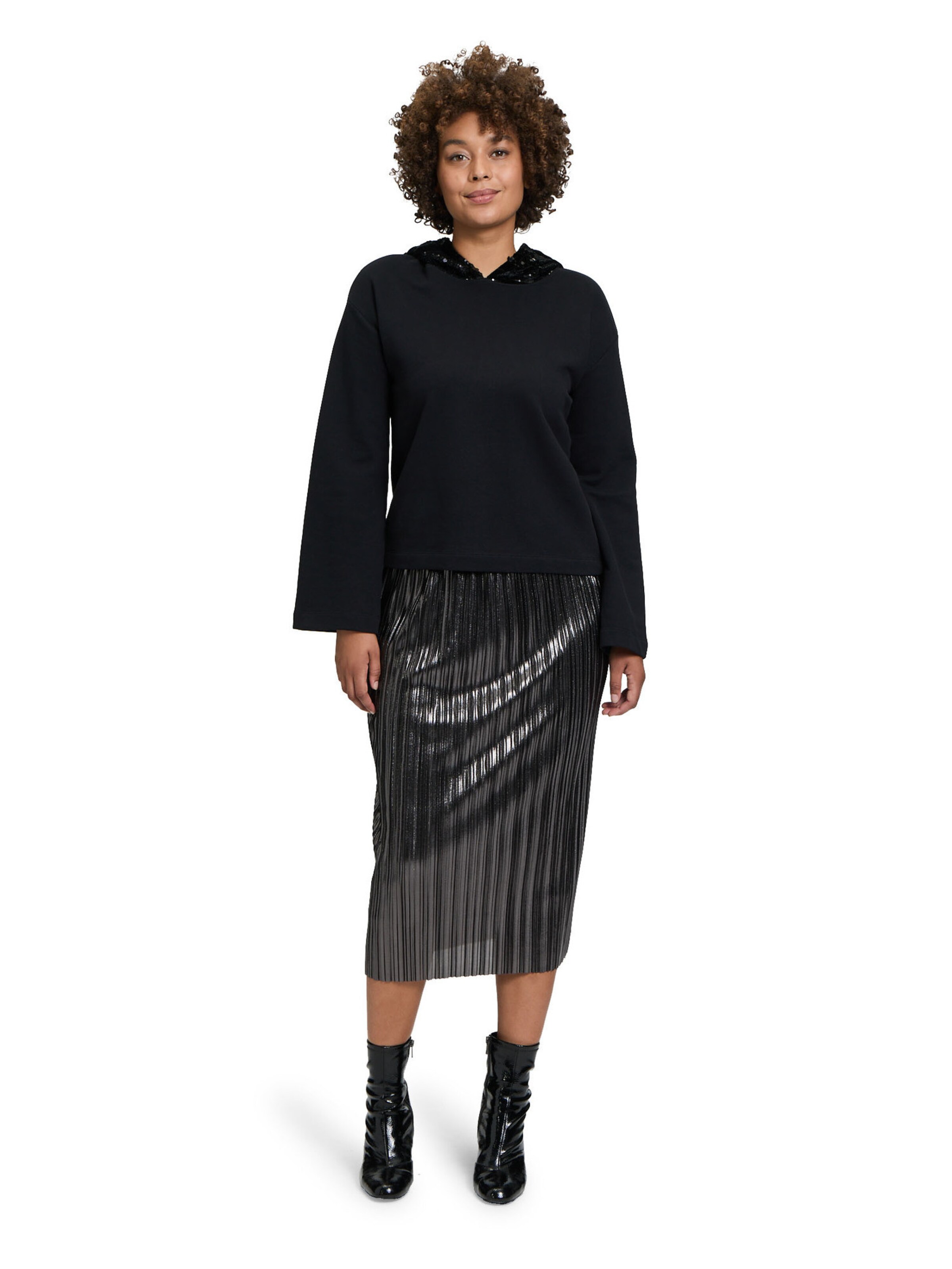 Cartoon Sweatshirt in Black