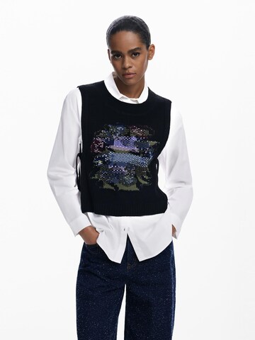 Desigual - Blusa en negro: frente