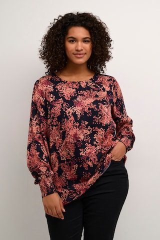 KAFFE CURVE Blouse 'Jeanetta' in Rood: voorkant