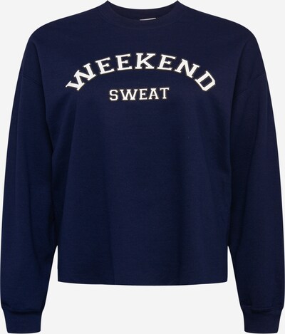 Bluză de molton River Island Plus pe navy / alb, Vizualizare produs