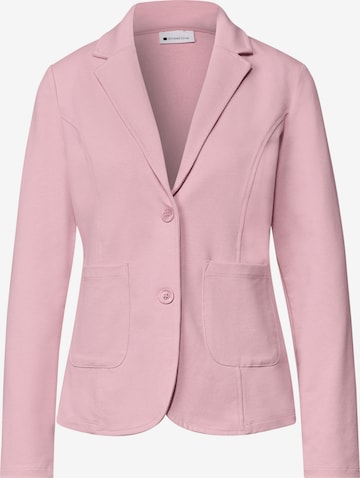 STREET ONE Basic Blazer in Unifarbe in Pink: Vorderseite