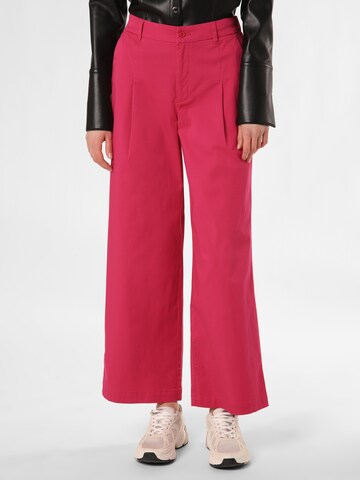 Marie Lund Loosefit Broek in Roze: voorkant