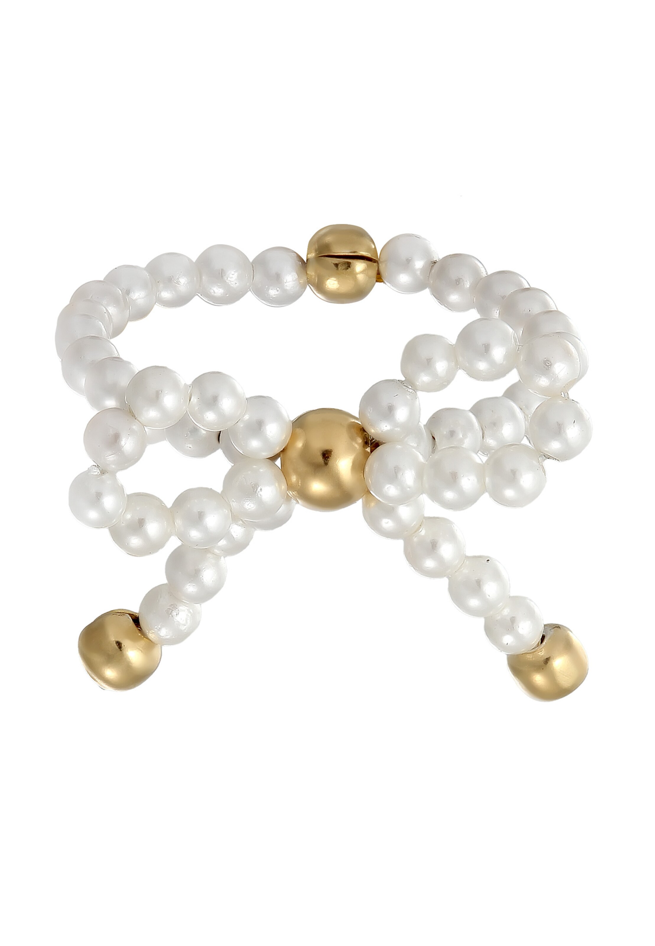 Bague 'Schleife' ELLI PREMIUM en blanc