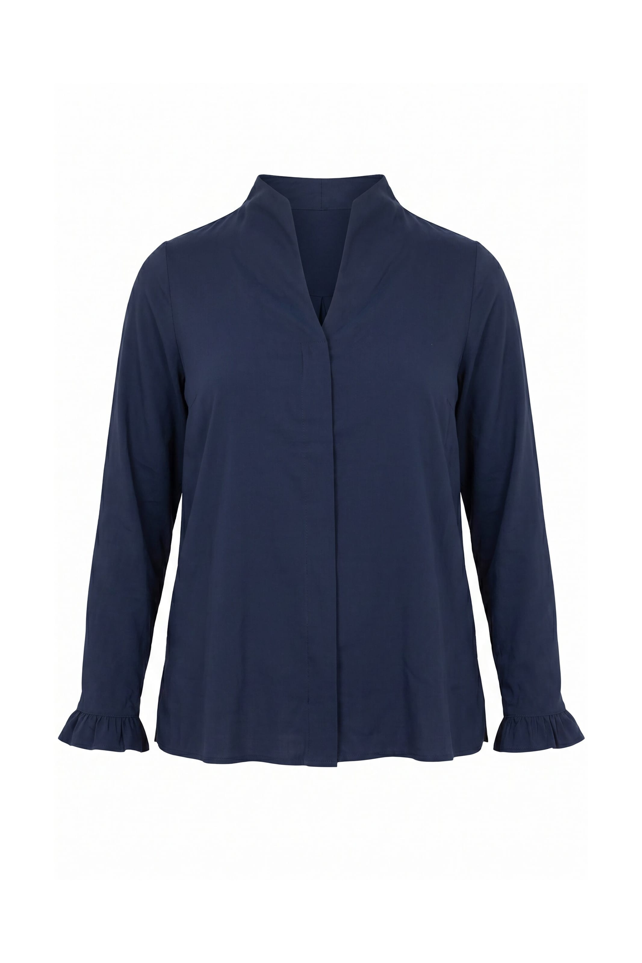 Ulla Popken Bluse in Blau: Vorderseite